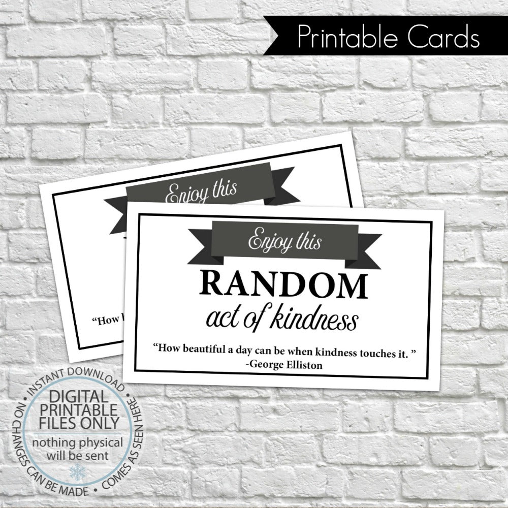 random act of kindness printable cards
