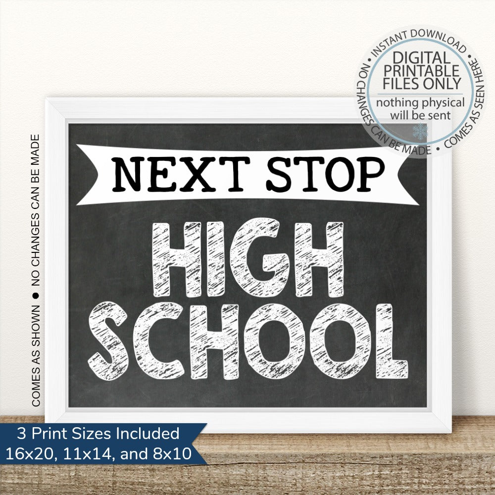 PRINTABLE Next Stop High School – Snowbound Print Co