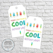 PRINTABLE Cool School Year Teacher Gift Tag - Popsicles – Snowbound ...